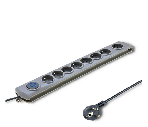 QOLTEC Quick Switch | 8 gniazd | 3m | szara 50168 - 462013 - zdjęcie